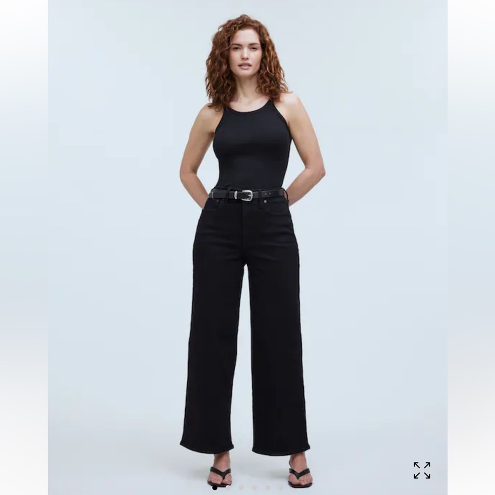 Madewell Black Flare & Wide Leg Jeans